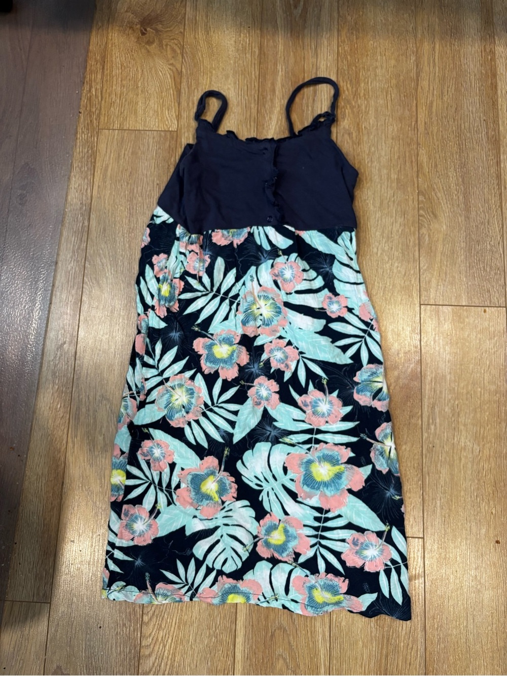 Roxy Navy Spaghetti Strap Tank Top